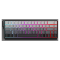 Teclado Mecánico para Juegos BOSSTON K68 con Grabado Lateral, Retroiluminación RGB, Inalámbrico de 2.4GHz (Hasta 15m), Batería de Iones de Litio de 4000mAh - Regalo
