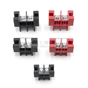 Feed Through Panel DC Terminals 200A 2Ways 27mm Pitch Red and Black Positive and Negitive lithium battery Connector