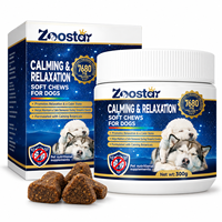 En stock – Friandises à mâcher molles pour la relaxation canine – Mélange botanique L-Tryptophane L-Théanine pour apaiser les chiens, favoriser la routine et soutenir les voyages