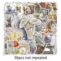 Paquete de 50 Pegatinas Decorativas de PVC Impermeables para Muebles, para Niños, Laptop, Skateboard, Equipaje, Cuaderno, Taza