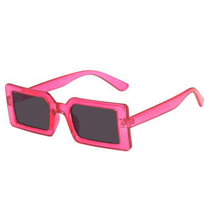 Nouvelles lunettes de soleil rectangulaires tendance avec logo personnalisé, couleur bonbon rétro, petites lunettes carrées pour femmes - Product Image 6