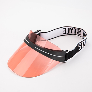 Chapeau de pare-soleil en PVC pour adultes Chapeau en plastique de parasol unisexe pour le modèle uni d'été - Product Image 6