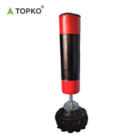 TOPKO Sac d'entraînement de boxe avec base Sac de sable vertical domestique pour adultes et enfants