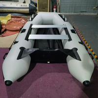 Bote Inflable Comercial de Casco Rígido de PVC, Ligero, para Navegación, Rescate, Pesca, Deportes Acuáticos
