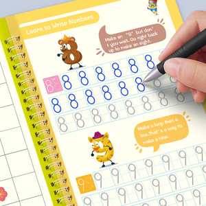 Cahiers à rainures pour enfants : Kit de pratique magique réutilisable pour l'apprentissage de l'écriture manuscrite et de la <span class=keywords><strong>calligraphie</strong></span> - Product Image 3