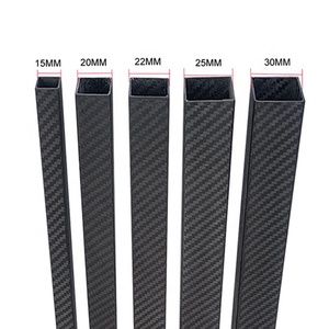 High <b>Strength</b> CFRP Pipes 3K Carbon Fiber Square Tubes - Product Image 5