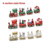 Vente en gros usine Nouveauté 2026 Décoration de Noël : Mini train en bois pour décorations de fêtes, idées cadeaux de bureau