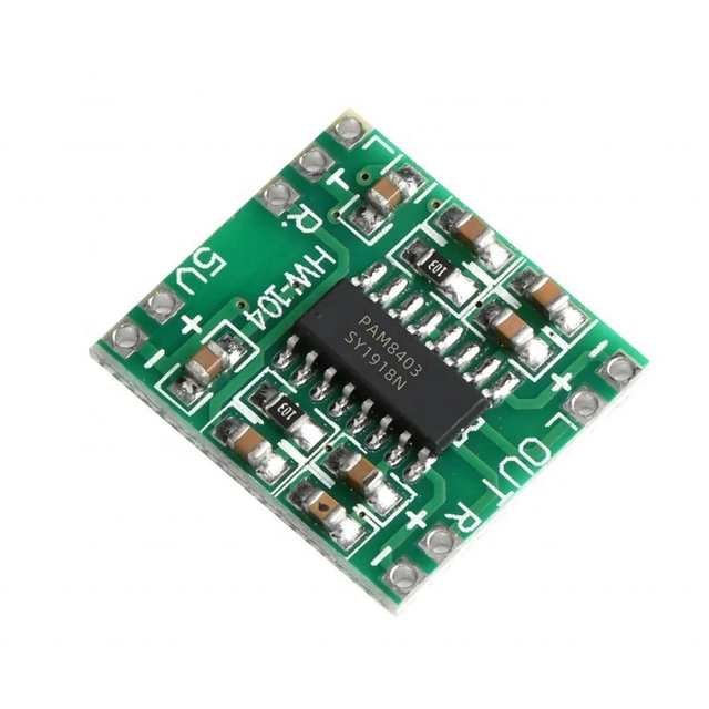 PAM8403 2-Channel Class D Amplifier Board 2x3W Ultra-Miniature Digital 25-5V USB Powered