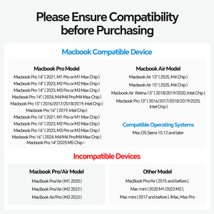 PULWTOP USB C Docking <strong>Station</strong> Stand <strong>Laptop</strong> <strong>Dock</strong> with 2 HDMI, PD, Ethernet, USB A/C 10Gbps for MacBook Pro/Air M3 Pro/M4 - Product Image 6