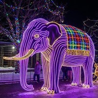 Decoración de Faroles Personalizados para Parques de Atracciones, para Uso en Interiores/Exteriores, Espectáculo de Luces para Parques Temáticos Navideños