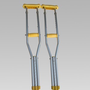 Muletas de Aleación de Aluminio Ajustables en Múltiples Niveles para Rehabilitación de Fracturas - Product Image 1