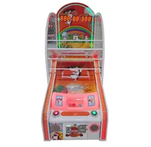 Koin Dioperasikan Indoor Hiburan Arcade Anak-anak Mini Permainan Basket Shooting Mesin untuk Taman Hiburan untuk Dijual