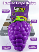 Grande boîte mystère souple en forme de raisin, à rebond lent, anti-stress, décompression, jouet sensoriel, doux, mignon, en forme de fruit, cadeau pour enfants