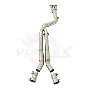 Tubo de escape intermedio Vortex SS304 compatible con BMW X3M Competition F97 X4M F98 3.0T Performance Racing Pipe - Product Image 2