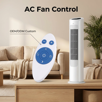 Télécommande IR Métal JCXK RCT4007 avec Code Roulant et Code Fixe pour Ventilateur/Lumière/Climatisation - Portée 20m