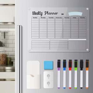 Planificador Diario Magnético Acrílico Ultra Funcional, Tamaño Personalizado, Elegante y Reutilizable, Fácil de Pegar - Product Image 5