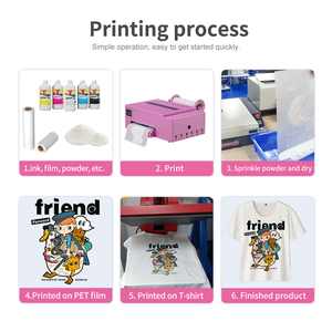 מדפסת טקסטיל DTF שטוחה מדגם FCOLOR A4 להדפסה על חולצות וסרטים לחיות מחמד קטנות, ומייבש DTF למדפסת DTF - Product Image 6