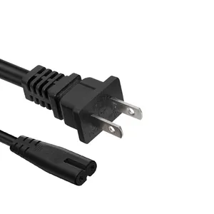 NISPT-2 SPT-2 kabel listrik Amerika kabel listrik US C7 2 Pin ac kabel daya