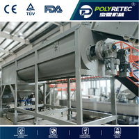 Ligne de lavage de recyclage de films PE PP post-consommation POLYTEC 500KG/H