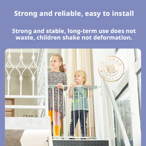 <span class=keywords><strong>Barrière</strong></span> de <span class=keywords><strong>sécurité</strong></span> pour enfants et animaux de compagnie Babyduno ML-01, grande taille, blanc/noir, fermeture automatique, pour enfants, chiens, chats, <span class=keywords><strong>barrière</strong></span> isolante sécurisée pour les escaliers et les portes - Product Image 2