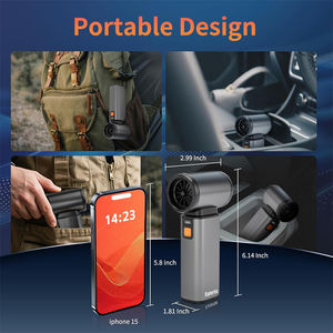 Soplador de Aire <span class=keywords><strong>Turbo</strong></span> y Aspiradora de Coche Recargable 2 en 1, Soplador de Aire de Alta Velocidad para PC, Coche, Barbacoa, Limpieza al Aire Libre - Product Image 3