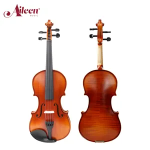 Aileen Music 4/4-1/4サイズのソリッドメープルトップバイオリン、高品質のブラジルウッドボウ (VG210H)