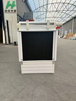 Coussin de refroidissement par rideau humide noir pour volailles, refroidisseur d'air à eau, prix usine pour serres, élevages de poulets et de bétail