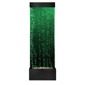 Mur de bulles LED sensoriel 4 pieds 48 pouces pour fontaine d'intérieur, écrans métalliques contrôlés par application, séparateurs de pièce, 8 couleurs changeantes - Product Image 1