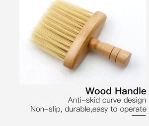 Nuovo Tipo di <span class=keywords><strong>Spazzola</strong></span> per Capelli con Pettine Integrato, <span class=keywords><strong>Spazzola</strong></span> in Legno per Pulizia Collo e Viso, Strumenti per Salone di Parrucchiere - Product Image 2