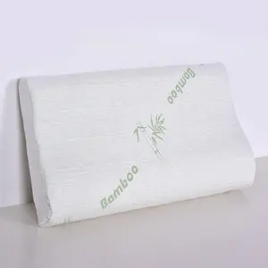 OEM Natural Cooling Bamboo Memory Foam Pillow Ergonomic And Comfortable Pillow For Sleeping With Hypoallergenic Cover