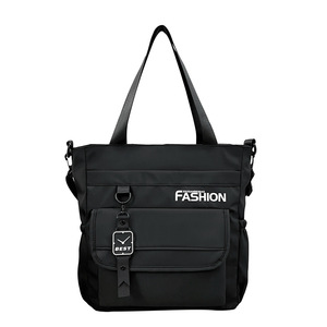 Sac à bandoulière en nylon au design unique et tendance pour hommes, femmes et étudiants du collège, avec couleurs contrastées, style workwear, multi-usages - Product Image 5