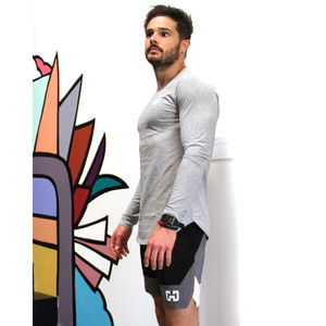 Camisa de Manga Larga para Hombre Academy con Doble Flecha en el Pecho - Gris - Product Image 1