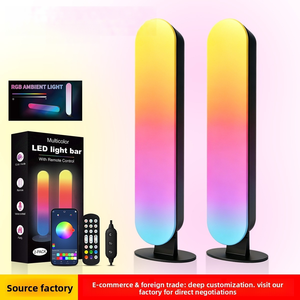 Lumière d'ambiance LED RGB pour bureau, synchronisation musicale, application de détection de rythme, rétroéclairage pour salle de jeu, TV, moniteur PC, chambre à coucher, CE RoHS - Product Image 1