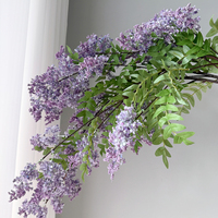 Fleur de Locust en Soie Réaliste Faite à la Main, Branche Florale Artificielle au Toucher Naturel, Décoration de Simulation pour Mariage et Remise de Diplôme