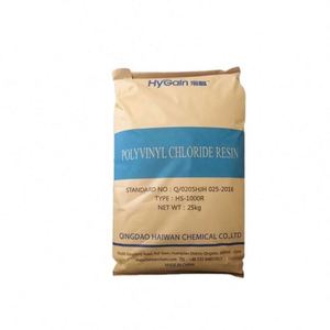 Poudre de résine PVC Haiwan HS‑1000R K66‑68, chlorure de polyvinyle de qualité chimique, matière première plastique, sac de 25 kg - Product Image 2