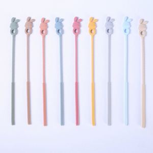 Food-grade Silicone Long Handle Straw Brush Cleaning Set with Brush Material for Baby Bottles and Cups and Gap Cleaning - Product Image 2