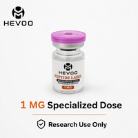 Étiquettes personnalisées pour flacons de peptides 1 ml, autocollants pour flacons transparents givrés avec impression couleur personnalisée pour l'identification et le stockage en laboratoire