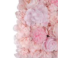 Mur de fond en fleurs artificielles 3D réalistes Ruopei pour la décoration de mariage et de fête, tissu imperméable et PE, taille personnalisable