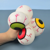 Juguete de Halloween con forma de ojo, para apretar, con música, para aliviar el estrés, novedoso, divertido, de goma, unisex, para mayores de 14 años