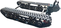 Châssis de chenilles en caoutchouc et acier pour mini-excavatrice, dumper, transporteur, chariot à chenilles - Fabrication OEM