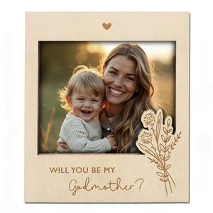 Marco de Fotos Magnético de Madera Personalizado con Grabado de Fábrica para Mamá y Papá, Regalo Personalizado para el Día de la Madre y del Padre para Fotos Familiares - Product Image 2