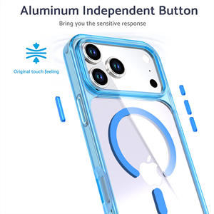Nuevas Fundas Magnéticas Inalámbricas para iPhone 16ProMax, 16Plus, 15pro, 14, 13, Protección con Cubierta Trasera de PC para iPhone 17 - Product Image 6