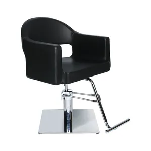 उच्च गुणवत्ता सैलून नाई की दुकान हेयरड्रेसिंग कुर्सी फर्नीचर सस्ते दाम लक्जरी नाई की कुर्सी काली