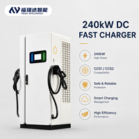 FRD FRDDC240-CE Nouveau chargeur rapide DC commercial pour véhicules électriques 240 kW CCS2 GB/T Double pistolet avec OCPP 1.6 Certifié CE 4G/Ethernet