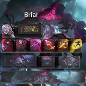 ชุดคีย์แคปเกมมิ่ง League of Legends แบบ Mechanical OEM Profile คีย์แคป PBT Doubleshot คีย์แคปเรืองแสง DIY Sublimation - Product Image 6