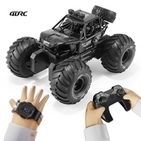 Voiture RC 4DRC Y10 Watch Sensing à l'échelle 1:14, véhicule amphibie tout-terrain 4x4, grandes roues, télécommande 2.4G