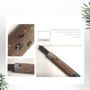 Fer à friser pour <span class=keywords><strong>cheveux</strong></span> moderne, design personnalisé, luxueux, pour salon de coiffure, avec des cristaux brillants, des strass, des diamants, amovible, auto-adhésif - Product Image 5