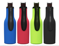 En gros, manchon isotherme personnalisé en néoprène souple et pliable pour canettes et bouteilles, réutilisable, pour fêtes, activités de plein air et cadeaux