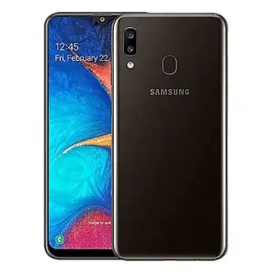 Ponsel android galaxy A20 asli Buka kunci, HP tangan kedua untuk perangkat bekas samsung GSM LTE seluler dengan AMOLED