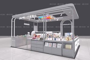 BKC018 Tienda de Cosméticos, Stand de Maquillaje, Exhibición Moderna para Tienda de Cosméticos, Diseño de Kiosco para Exhibición Minorista - Product Image 5